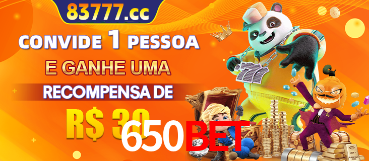 Banner institucional da 650BET sobre parceria de marcas e criação de uma marca de excelência, apresentando os mascotes de jogos populares como o Fortune Tiger.