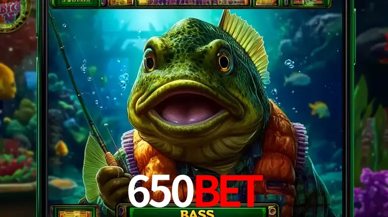 Personagem de peixe pescador do popular jogo de slot com tema de pescaria, uma das emocionantes opções de caça-níqueis para jogar e ganhar no cassino 650BET.